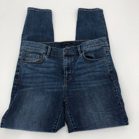 Ann Taylor Blue Skinny Jeans | Mid Rise, Size 4 - Picture 7 of 7